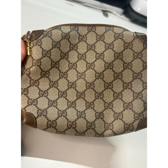 Gucci Monogram Shoulder Bag Brown/Gold One Size - Picture 7 of 10